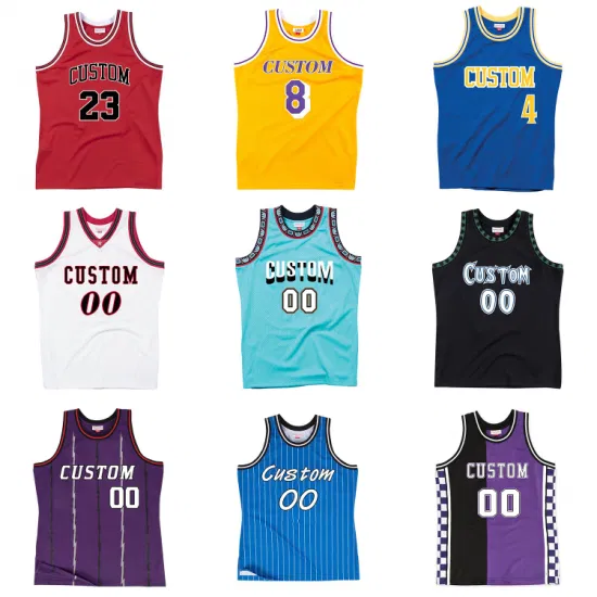 Desgaste de basquete personalizado Jersey Shorts Sports Uniform Men's Define Sublimação Prática Reversível Jersey Singlets Uniformes de Basquete