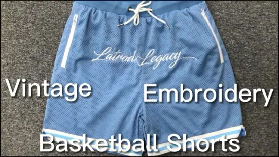 Camisa de basquete masculina por atacado Impressão sublimada personalizada Design de roupas esportivas Logotipo bordado Esportes Shorts de basquete de malha casual