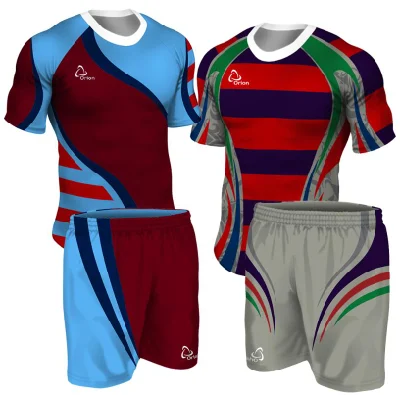 Design mais recente masculino camisa de rugby roupa esportiva de sublimação personalizada